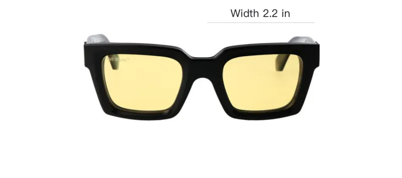 OFF WHITE Square frame Clip on Glasses-3