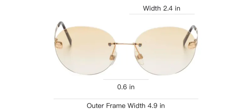 CHANEL Pre-Owned 2000s Round-frame Sunglasses-3