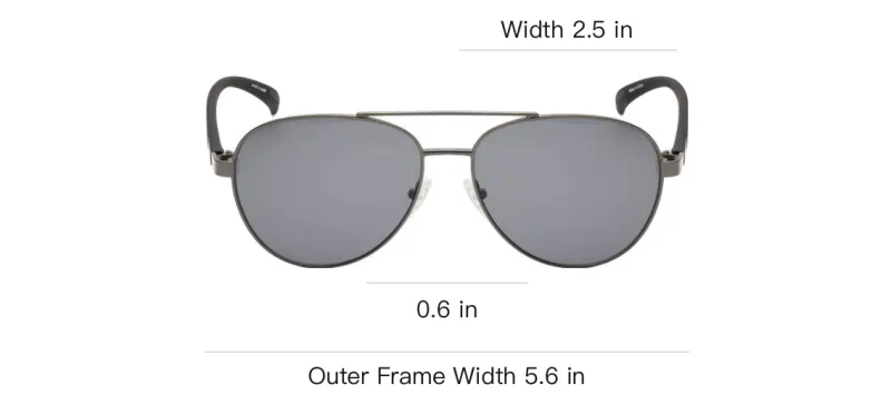 KENNETH COLE Metal Aviator Sunglasses Men's Black-2