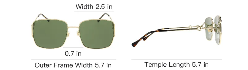 GUCCI Sunglasses Unisex Bronze-4