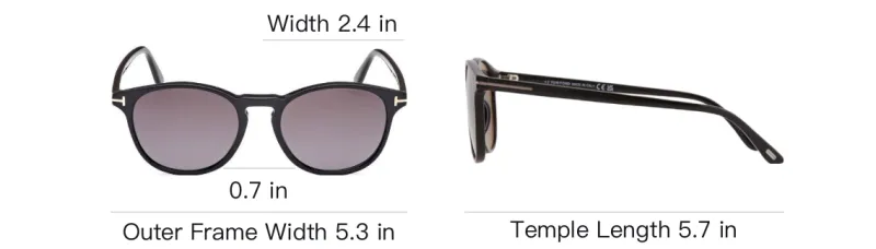 TOM FORD Lewis Round Frame Sunglasses-3
