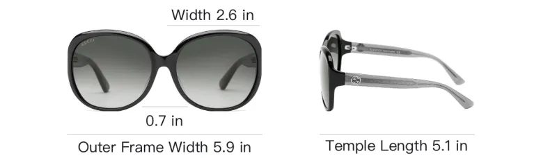 GUCCI Sunglasses Women's Gray Gradient-4