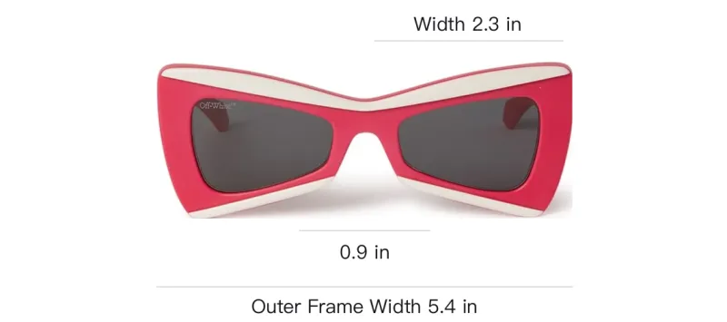 OFF-WHITE Nashville Butterfly Frame Sunglasses-3