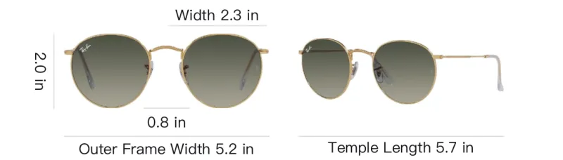 RayBan Round Frame Sunglasses-4