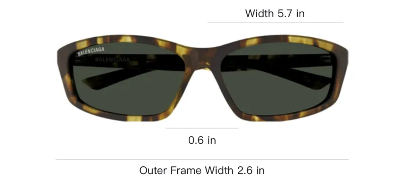 Balenciaga Eyewear Rectangle Frame Sunglasses-3