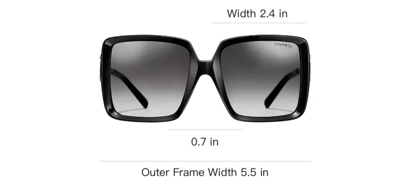 TIFFANY & CO. Oversize frame Gradient lenses Sunglasses-2