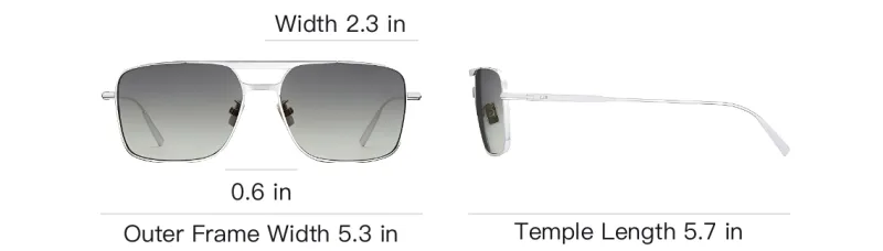DIOR Subject To Official Website Irregular Shape Sunglasses Men's Silver-3