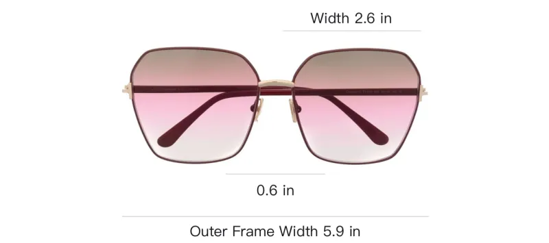 TOM FORD Eyewear Oversized frame Gradient Sunglasses-2