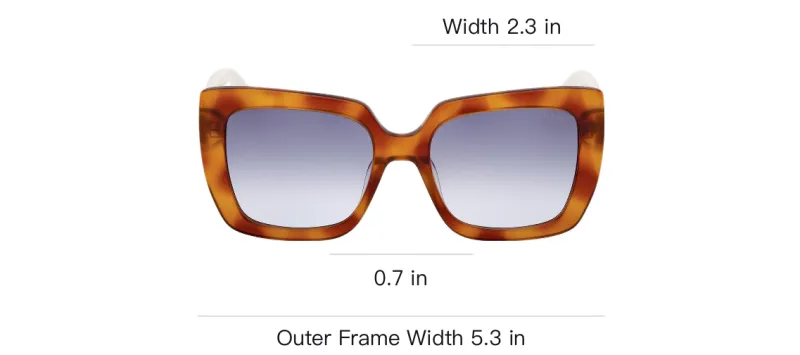 GUESS Plastic Square Sunglasses Women's Brown-3