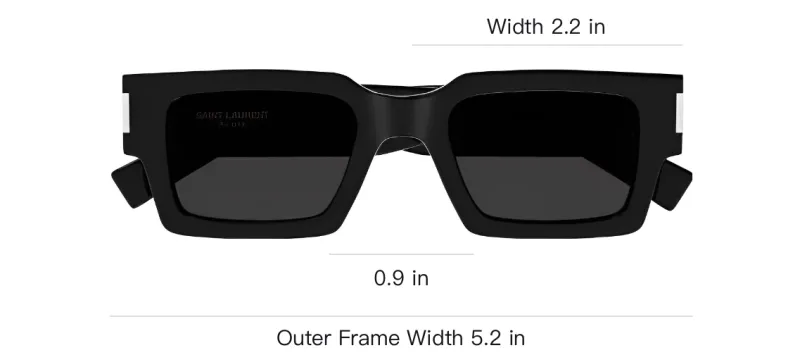 SAINT LAURENT Core Square Frame Sunglasses-5