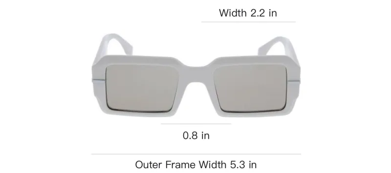 FENDI Acetate Irregular Shape Sunglasses Women's White-3