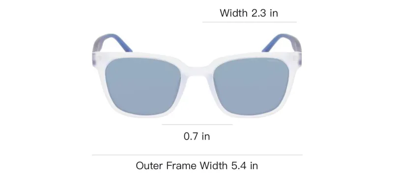 NAUTICA Injection Molded Square Sunglasses Unisex Blue-3
