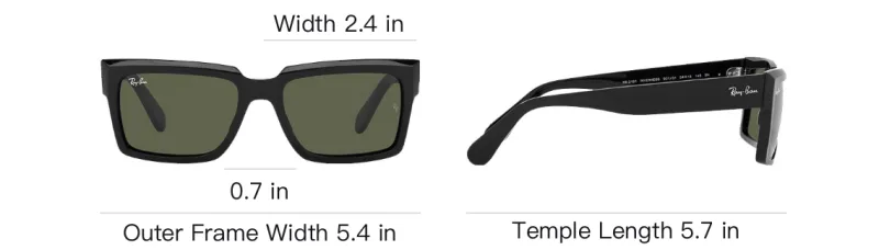 RayBan Inverness Square Frame Sunglasses-14