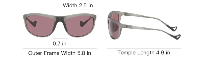 District Vision Acrylic Titanium Rubber Polyacrylic Irregular Shape Sunglasses Men's Gray-3