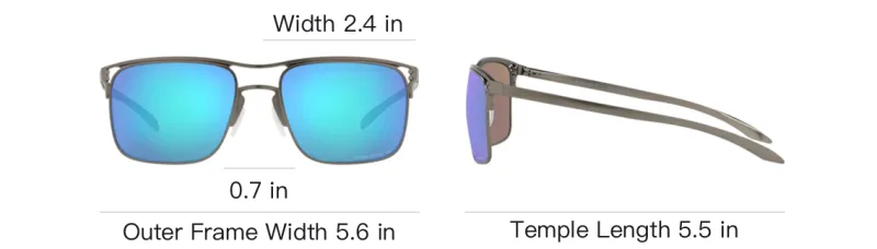 Oakley Titanium Irregular Shape Sunglasses Men's Umber-3