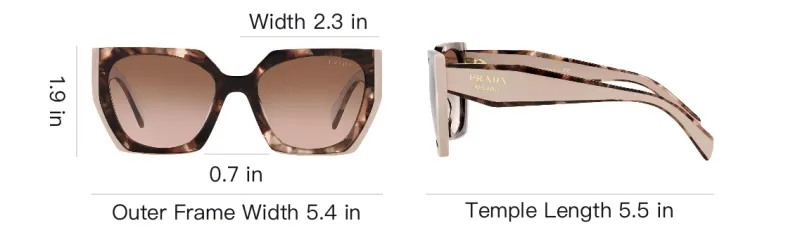 PRADA Cat Eye Frame Sunglasses-3