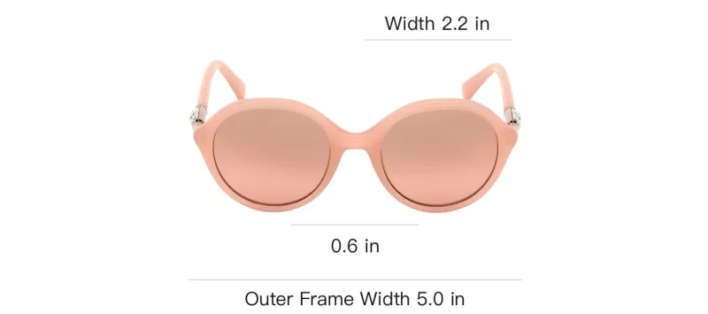 Swarovski Round Sunglasses Women's Pink-2