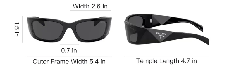PRADA Pr A14S Oval Frame Sunglasses-3