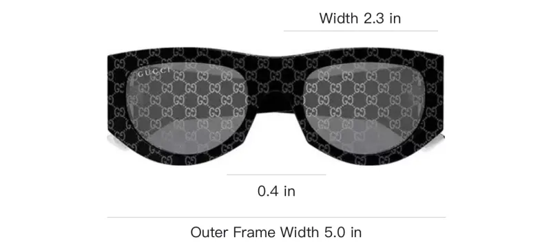 GUCCI Rectangular Frame Sunglasses-1