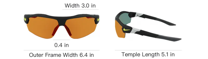 Nike Irregular Shape Sunglasses Men's Black-3