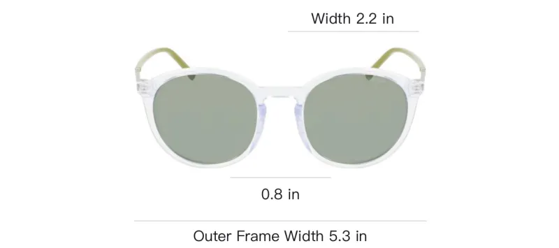 NAUTICA Metal Oval Sunglasses Unisex Green-3