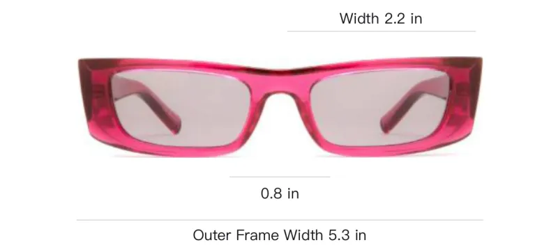 SAINT LAURENT Rectangular Frame Sunglasses-2