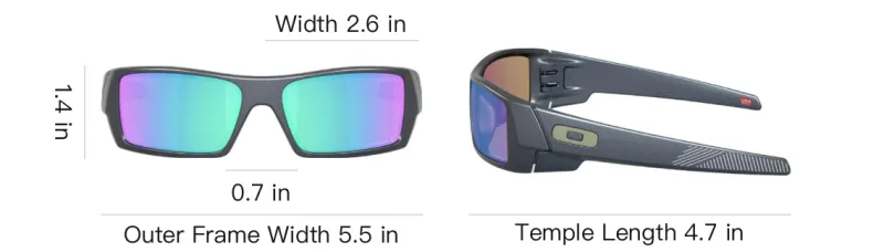 Oakley Plastic Square Sunglasses Unisex Gray-3