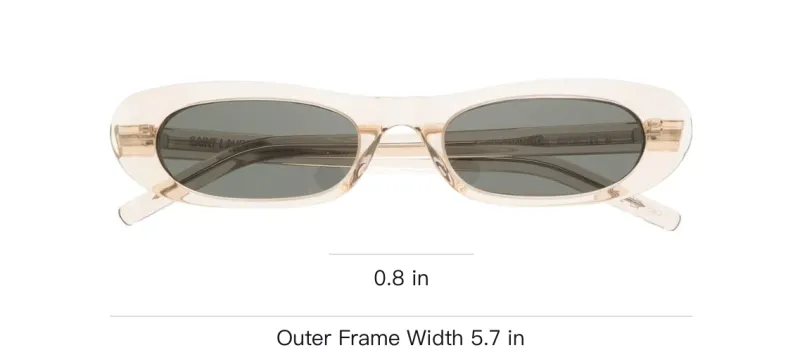 SAINT LAURENT Sl 557 Oval Sunglasses-2