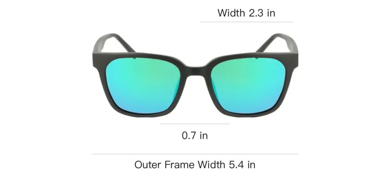 NAUTICA Injection Molded Square Sunglasses Unisex Black-3