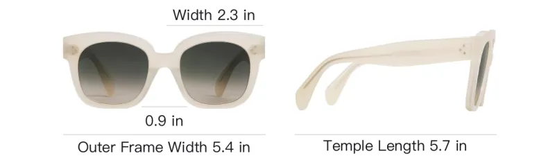 CELINE Sunglasses Women's Ivory Cream-3