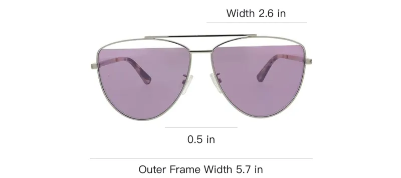McQ Alexander McQueen Metal Aviator Sunglasses Unisex Silver-2