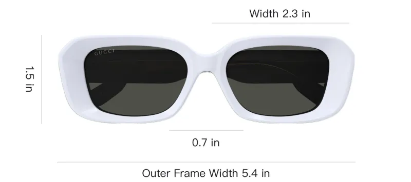 GUCCI Rectangle Frame Sunglasses-1