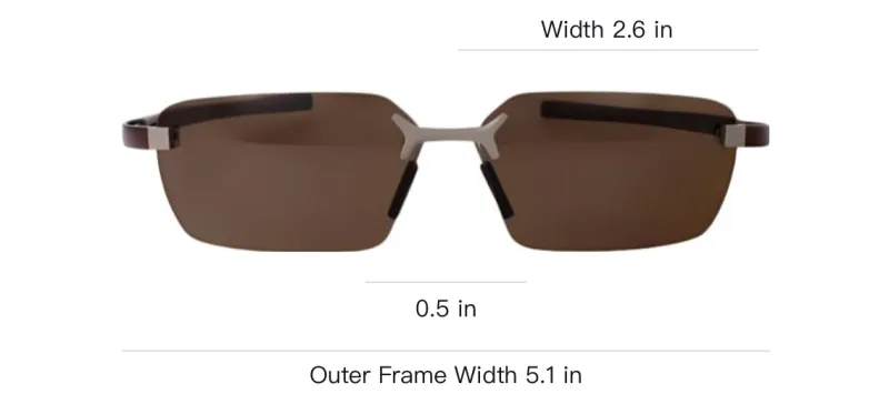 TAG HEUER Flex Rectangle frame Sunglasses-3