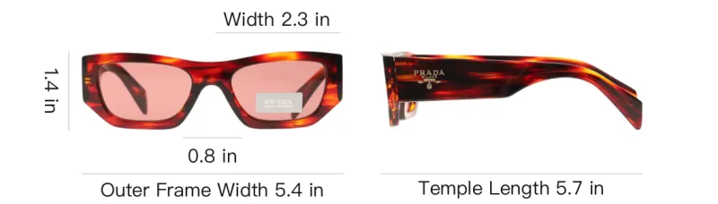 PRADA Eyewear Rectangle frame Sunglasses-3