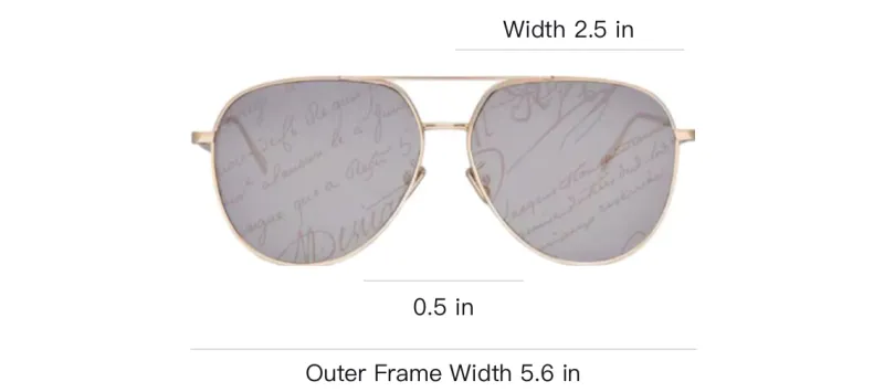 BERLUTI Metal Aviator Sunglasses Men's Gold-3