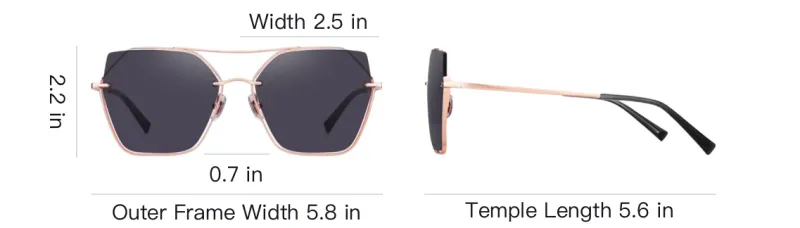 HELEN KELLER Aviator Sunglasses Women's-2