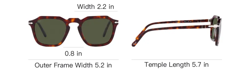 PERSOL Square Frame Sunglasses-3