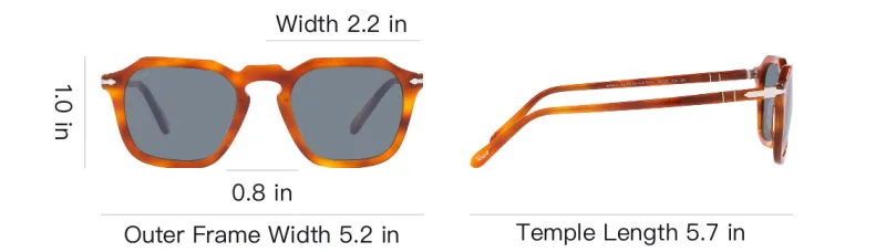 PERSOL Square Frame Sunglasses-3