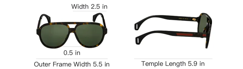 GUCCI Aviator Frame Sunglasses-5