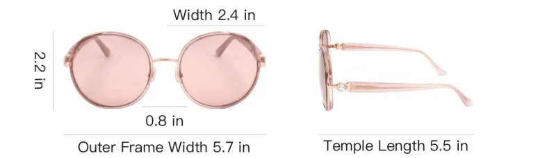 Jimmy Choo Round Frame Sunglasses-4