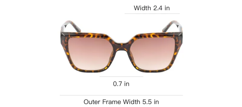 GUESS Resin Square Sunglasses Women's Tortoiseshell-2