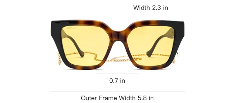 GUCCI Cat-Eye Chain-Detailed Sunglasses-3