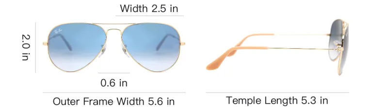 RayBan Metal Aviator Sunglasses Unisex Gold-3