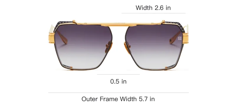 BALMAIN Eyewear Pilot frame Sunglasses-2