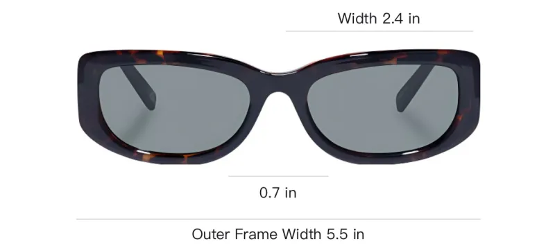 Le Specs Eco friendly PET Irregular Shape Sunglasses Unisex Tortoiseshell-3