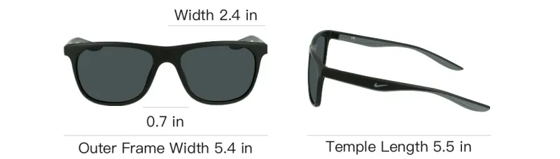 Nike Plastic Butterfly Sunglasses Men's Black-3