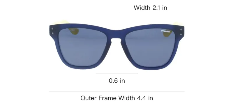 PLAYMOBIL Acetate Rectangular Sunglasses Unisex Yellow-3