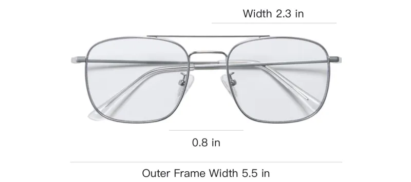 UNIQLO Aviator Sunglasses Unisex Silver-3