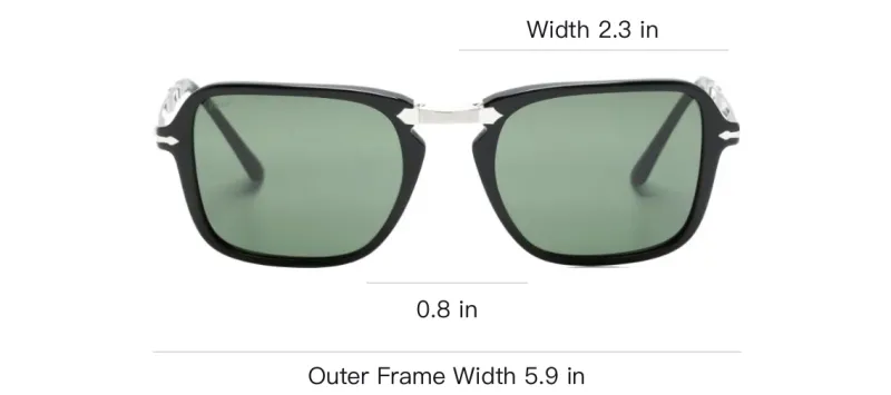 PERSOL Square frame Tinted lenses Sunglasses-3