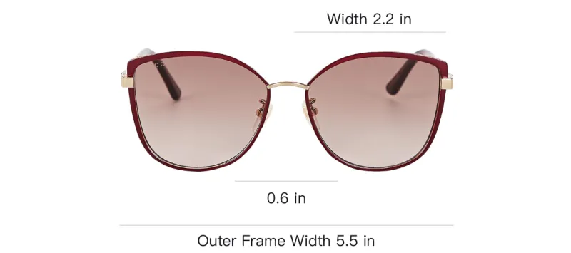GUCCI Sunglasses Women's Gold-2